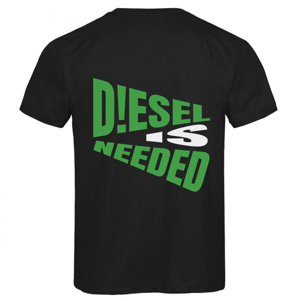 T-SHIRT D!MS - DIESEL IS NEEDED BLACK